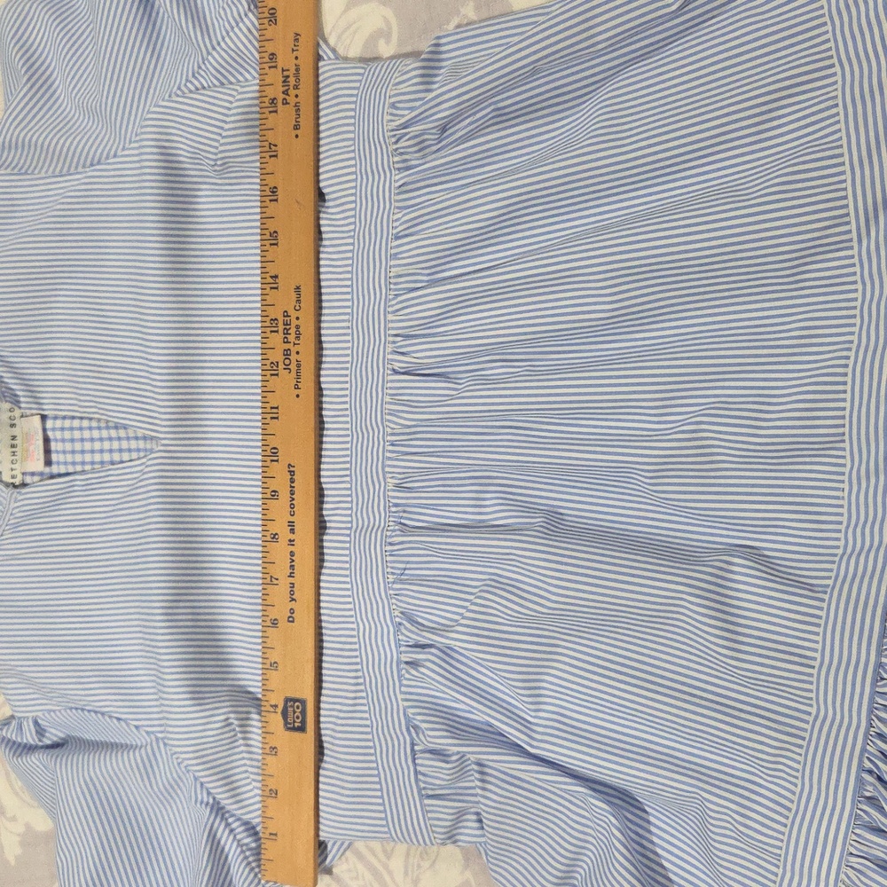 Gretchen Scott Designs Blue And White Striped Dress. Great Condition! - Picture 9 of 11